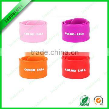 silicone slap wristband&silicone bracelet for couple