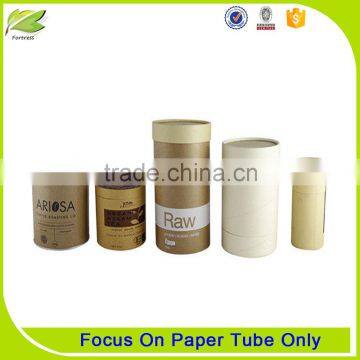 Round recycled cylinder shape cardboard paper tubes for bottles