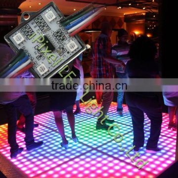 Programmable decorative smd5050 metal case ws2801 4led square smart Shining dmx led