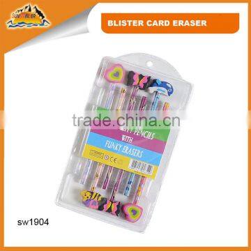 Pencil and eraser set