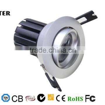 Italy design V0-class Fire-Rated CRI 8010W led COB downlight With adjustable angle 10W pure white LED COB Downlight