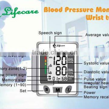 CE auto wrist tech blood pressure monitor