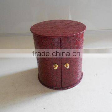 red leather perfume box & handmade jewelry box