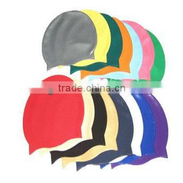 high quality adult white silicone swim caps