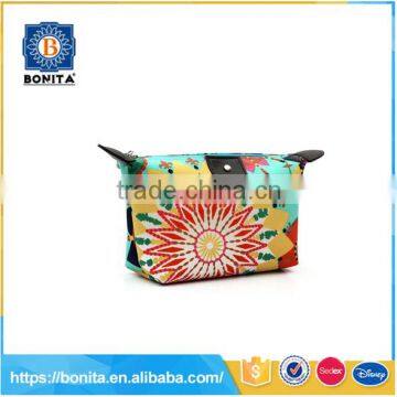 High Quality Neoprene Flower Patterned Cosmetic Bag photo-3