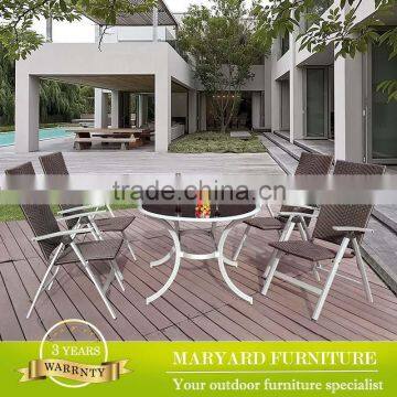 PE rattan outdoor folding chairs