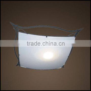 Aluminium & Milk white glass indoor ceiling lamp with good quality (5611)