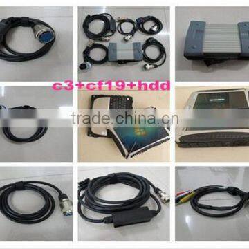 Mercedes benz star diagnosis c3 with laptop