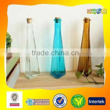 wholesale slender painted glass vase for home decoration