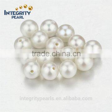 5-5.5mm AAA round natural pearl no hole, high quality loose pearl, pearl half hole drilled