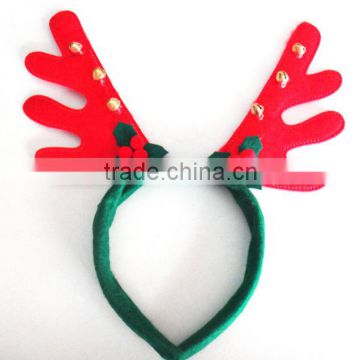 Wholesale christmas decoration, party necesaary items,cute christmas head hoop, hair band,non-woven hair hoop