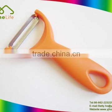 Hot sale plastic handle stainless steel metal potato peeler