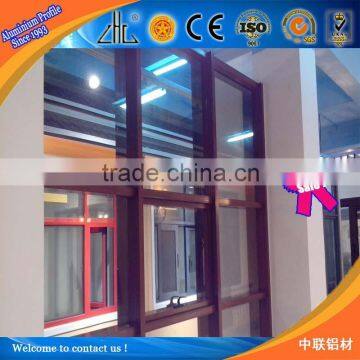 Superior quality!! aluminium wooden grain for windows and doors frame ,customized wood grain finished aluminium extrusion ,OEM