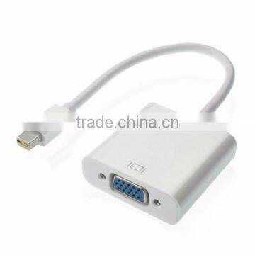 Classic White Mini DP Male to VGA Female Converter Adapter