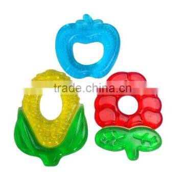 Eco-friendly baby products apple shape baby water filled teether