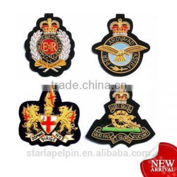 Manufacture custom embroidery bullion badges