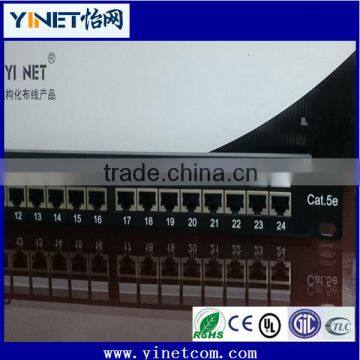 High quality 24-Port Cat5 FTP RJ45 Patch Panel