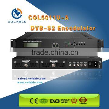 DVB-S/S2 Encoder Modulator-HD MI /SDI/YPbPr/VGA/S-video/CVBS to "950-1050Mhz "rf Modulator COL5011U