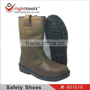 CE EN20345 ,SBP,S1P,S3,Steel toe,Anti-static high ankle brown Safety boots with genuine leather