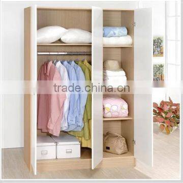 Factory direct sale white clothes bedroom wardrobe custom made wardrobe