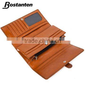 Wholesale Women Vintage Leather Purse Wallet Hand Bag Clutch Wallet photo-4