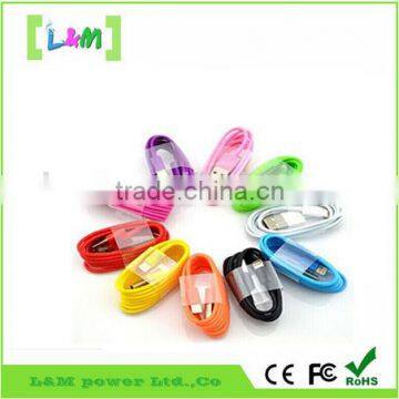 Wholesale Colorful Round Charger Wire Data Cable for iPhone 6/5