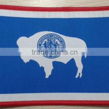 custom merrowed woven patch for cloth