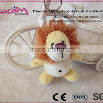 New design Lovely Fashion High quality Customize promotional gifts plush keychains Lions