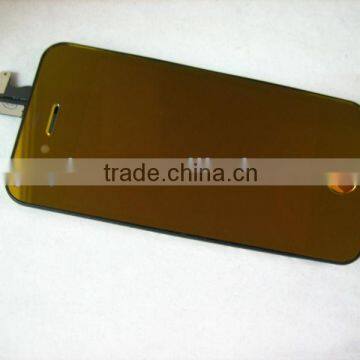 Full LCD Display+Touch Screen Digitizer for Apple iPhone 4S 4GS Transparent Mirror Gold