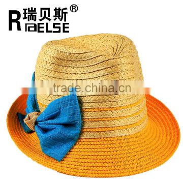 fashion girls fedora panama hat paper straw hat