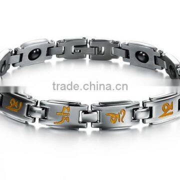 Aquarius Elegant Stainless Steel Magnetic Therapy Pain Relief Bracelet for Arthritis and Carpal Tunnel photo-3