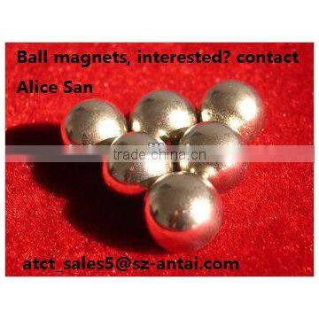 Powerful rare earth magnetizer ball neodymium magnet, bouncy ball,magnetic balls