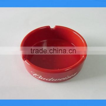 DCA00951RED Good quality Red color cheap price melamine ashtray, melamine cigarette ashtray, round ashtray