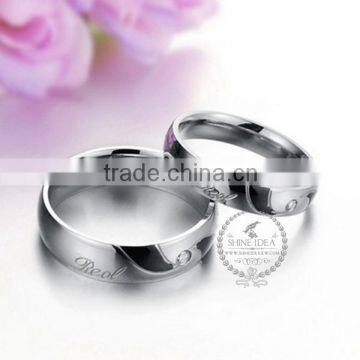 4-6MM Stainless steel mix color gun black ring fashion couple ring wedding jewelry 6260490