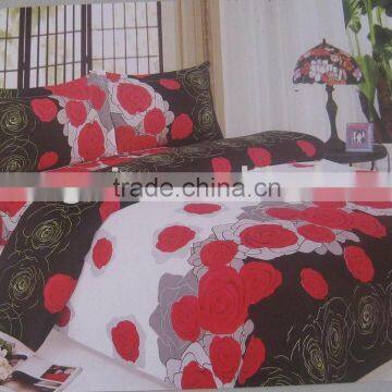 100% polyester 4 pcs bedding sets (King, Queen,Twin)