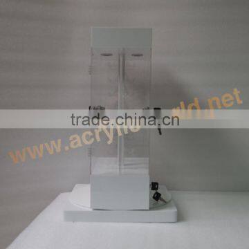 led acrylic knife display stand with rotating base/rotating base knife stand