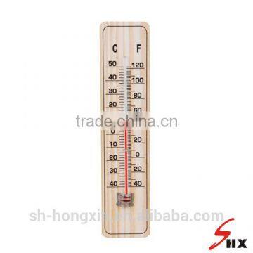 wooden room temperature thermometer