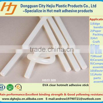 White transparent hot melt adhesive and glue stick base Ethylene Vinyl Acetate(EVA) H023