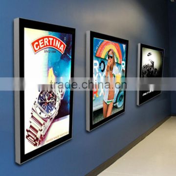 aluminum profile led lighted magnetic photo frame