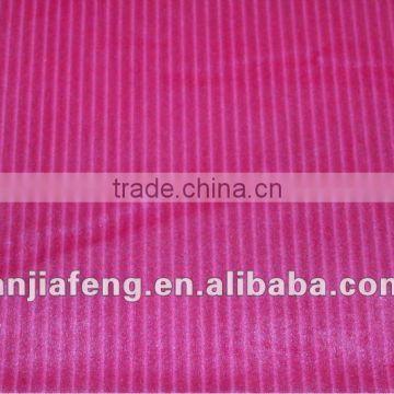 brushed strip velvet fabric for sofa super fiber fabric