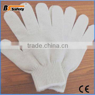 BSSAFETY cheap white cotton industrial gardening glove