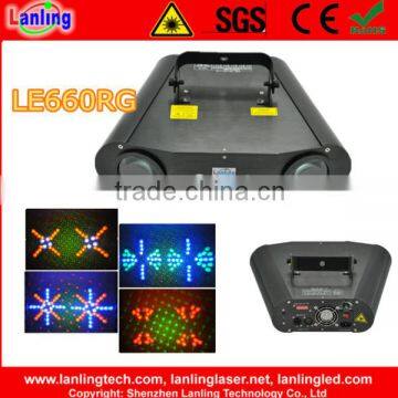 8W RGB LEDs and 150mW RG Fireworks Twinkling Laser Light