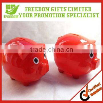 Promotion Pig Shape Plastic Piggy Bank ATM