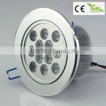2013 round 12w led down light AC85-230V competitive price good quality dia140*h70mm)