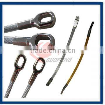 Steel Cable with O shape Big Terminal for Security Use