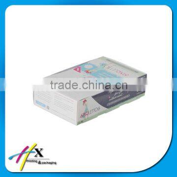 offset printing high glossy corrugated paper box with flap