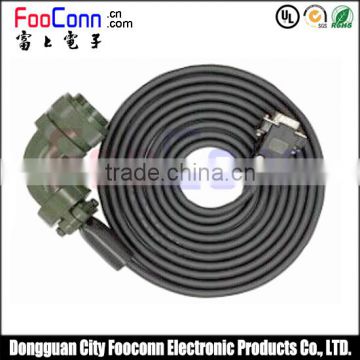 Dongguan supplies high power d-sub 9pin to aviation plug servo cable