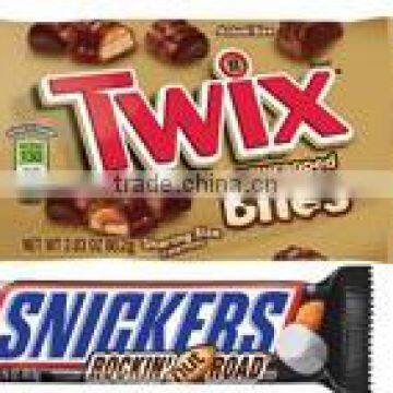 Chocolate bars, Mars, bountry, Twix M&M, Snickers, Lipton Ice Tea