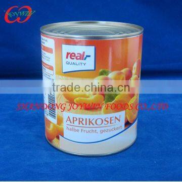 Apricots halves in syrup 6Tin in carton