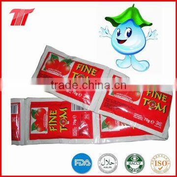 70g Wholesale Bags Tomato Sauce of Fine Tom Brand